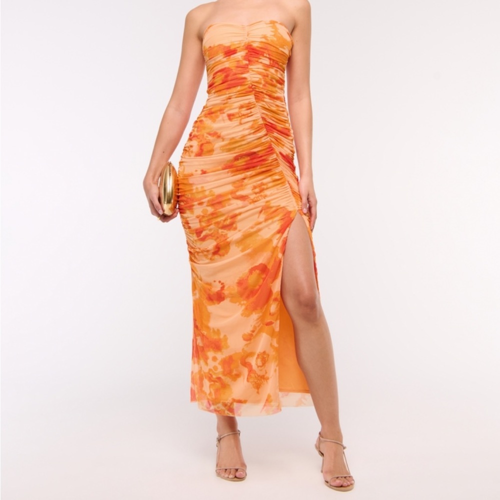 NWT A&F Orange Tie-Dye Dress